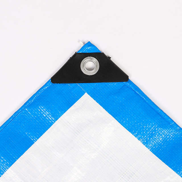 Bâche blanche bleue 4*5 M, résistante aux déchirures, Anti-UV, prête à l'emploi, meilleure vente pour la couverture