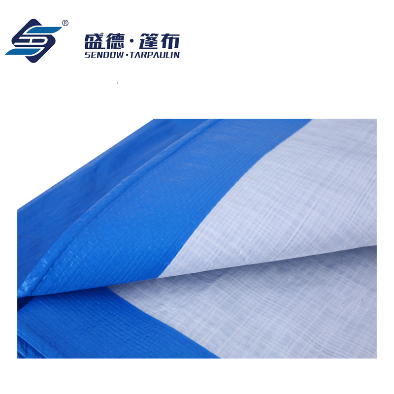 Feuille de goudron bleu blanc pe pour la couverture générale