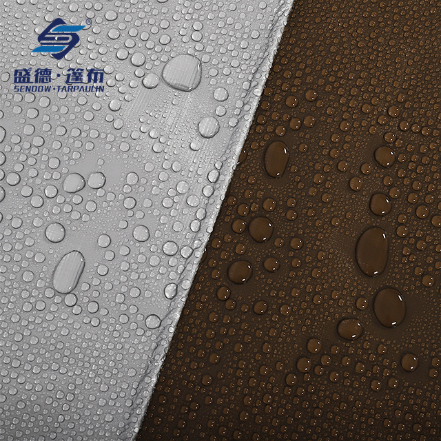 Housse de protection polyvalente, bâche en poly marron argenté, Durable, résistante à l'eau, résistante aux intempéries