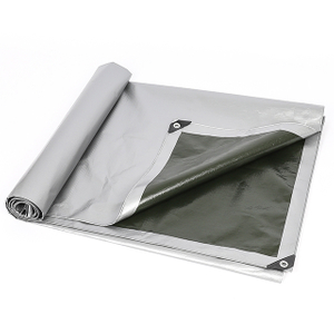 Bâche imperméable de haute qualité de prix bon marché de Pe d'argent pour la couverture de bois de construction