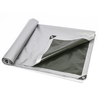 Bâche imperméable de haute qualité de prix bon marché de Pe d'argent pour la couverture de bois de construction