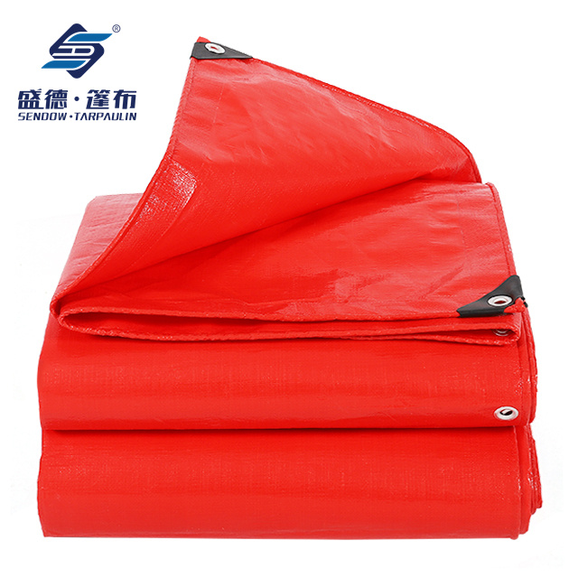 Feuille de bâche en PE de tissu tissé HDPE, bâche en toile imperméable, feuille en plastique polyéthylène pour la couverture