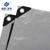 Bâche robuste 10x12 pieds argent/noir, couverture de bâche en Poly épaisse et imperméable polyvalente 10mil