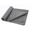 Bâches promotionnelles de PE de grille noire et blanche de bâches de protection solaire