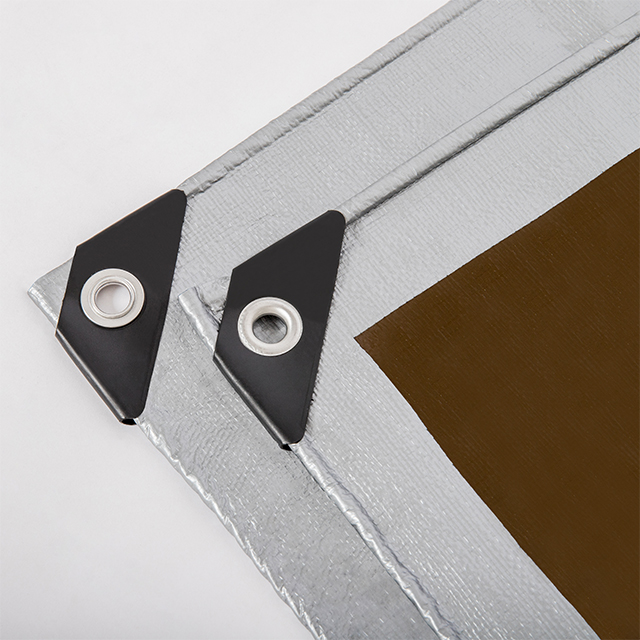 B&acirc;che PE argent/marron