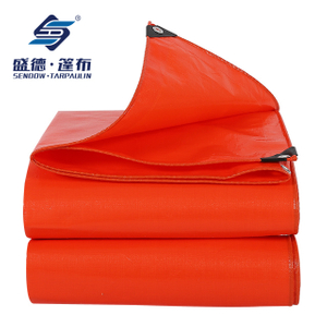 Bâche Orange à usage moyen, grande couverture de bâches d'extérieur en poly, imperméable et polyvalente