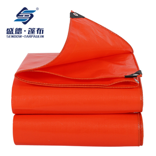 Bâche Orange à usage moyen, grande couverture de bâches d'extérieur en poly, imperméable et polyvalente