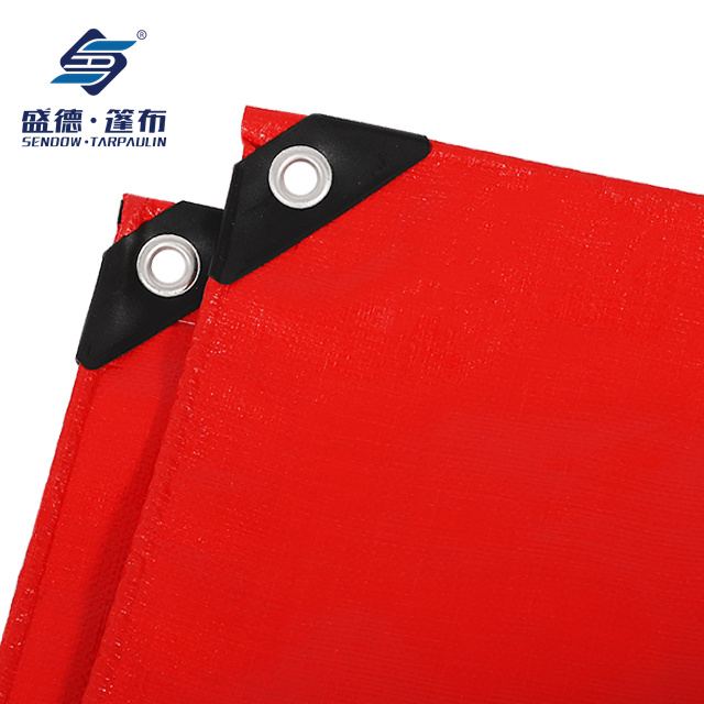 Feuille de bâche en PE de tissu tissé HDPE, bâche en toile imperméable, feuille en plastique polyéthylène pour la couverture